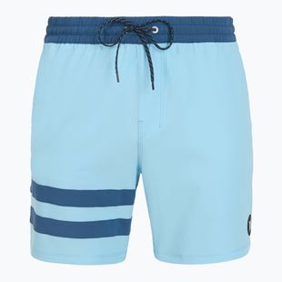 Men's Hurley Phantom Eco Block Party Volley 17" blue dream swim shorts