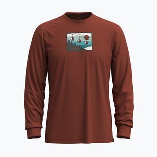 Men's Smartwool Gondola Ride Graphic pecan brown Longsleeve