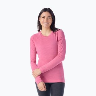 Women's thermal base layer sweatshirt Smartwool Merino 250 Baselayer Crew Boxed garden pink heather
