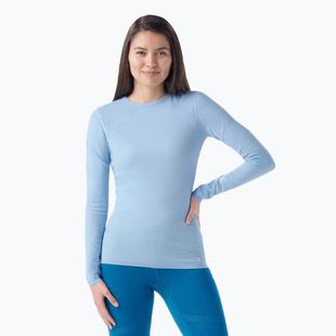 Women's Smartwool Intraknit Thermal Merino Baselayer Longsleeve Crew serene blue / white