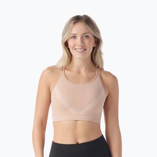 Smartwool Intraknit Strappy pink sugar heather thermal bra