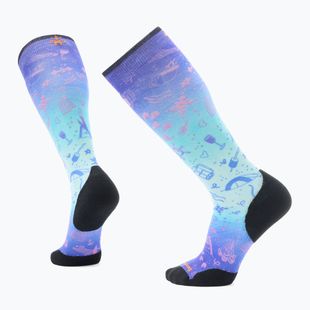 Smartwool Ski Targeted Cushion Nature Doodles Print OTC capri socks