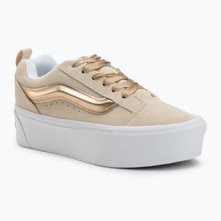 Vans Knu Stack High Shine gold shoes