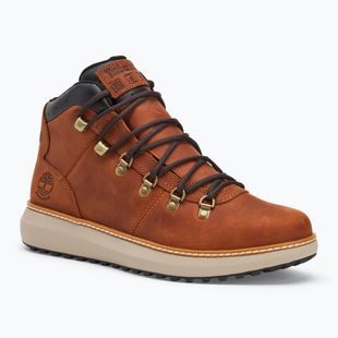Men's Timberland Hudson Road Mid Lace Waterproof Chukka rust full grain boots