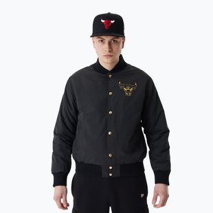 Men's New Era NBA Script BP Bomber Chicago Bulls jacket black
