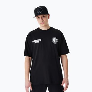 Men's New Era NBA Large Graphic BP OS Tee Brooklyn Nets black