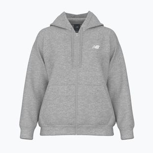 Women's sweatshirt New Balance Fleece Logo Full Zip athletic grey