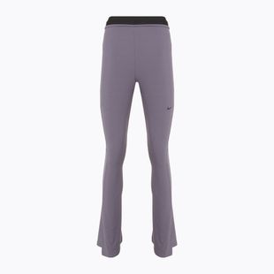 Women's leggings Nike Sportswear Chill Knit Mini-Rib Flared daybreak/black