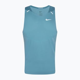 Men's running tank top Nike Dri-Fit Rise 365denim turquise / reflective silver