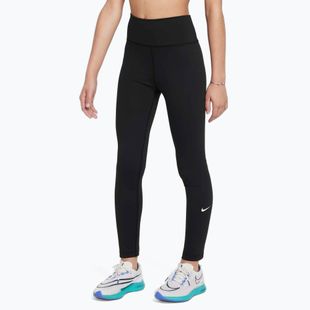 Children's leggings Nike One Dri-Fit High-Waisted black/white