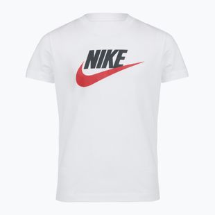 Children's T-shirt Nike Sportswear white/obsidian/university red