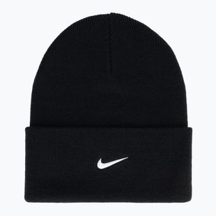 Winter hat Nike Peak Swoosh Beanie black/white