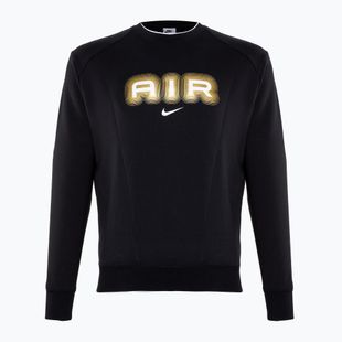 Men's Nike Sportstwear Air Crew-Neck sweatshirt black/metallic gold