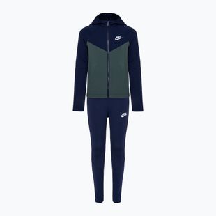 Nike Sportswear children's tracksuit obsidian/ vintage green/ obsidian/ white