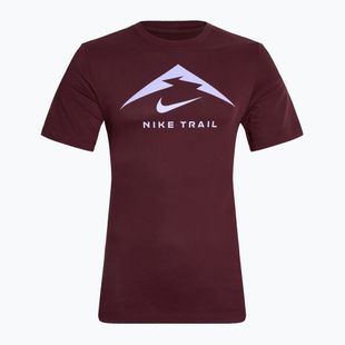 Men's Nike Dri-Fit UV burgundy crush running shirt