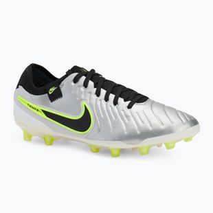 Nike Legend 10 Pro Ag-Pro men's football boots metallic silver/ volt/ black