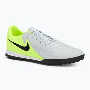 Men's football boots Nike Phantom GX 2 Academy TF metallic silver/volt/black