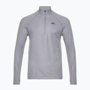 Men's Nike Trail Dri-Fit 1/2 Zip cement grey/black running sweatshirt