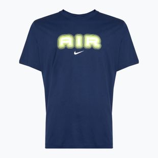 Men's Nike Air Graphic midnight navy/volt T-shirt