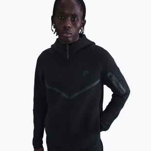 Men's sweatshirt Nike Tech Windrunner Full Zip cave black/black