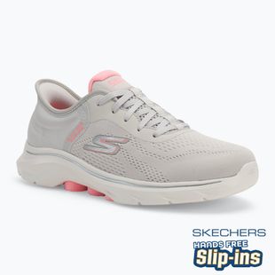 Women's SKECHERS Go Walk 7 Valin gray/pink shoes