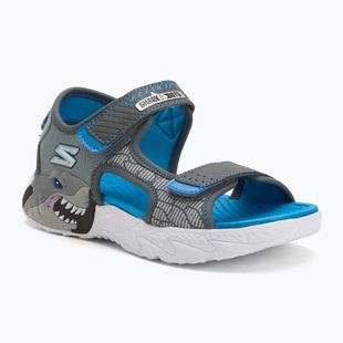 SKECHERS S-Lights Creature Splash charcoal/blue children's sandals