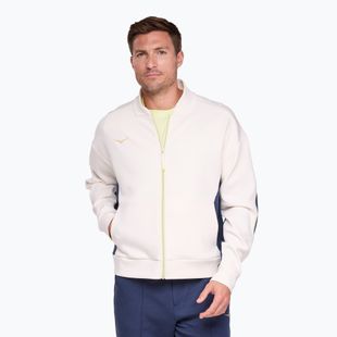 Men's HOKA Kaitoro Knit alabaster / versity navy running jacket