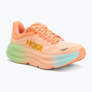 Women's running shoes HOKA Bondi 9 frost/pale tangerine