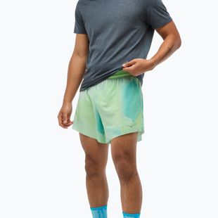 Men's running shorts HOKA Glide With Brief 5" tart apple mist
