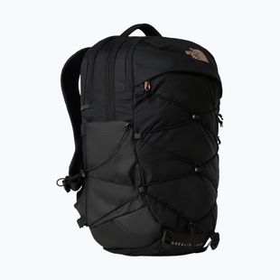 Women's urban backpack The North Face Borealis Luxe 27 l black/burnt coral metallic
