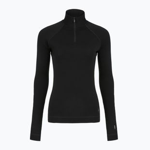 Women's thermal sweatshirt Smartwool Classic Thermal Merino Base Layer 1/4 Zip Boxed black