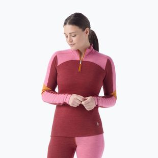 Women's thermal sweatshirt Smartwool Classic Thermal Merino Base Layer Colorblock 1/4 Zip Boxed
