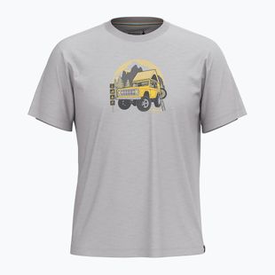 Trekking T-shirt Smartwool Long Weekend Graphic Tee light gray heather