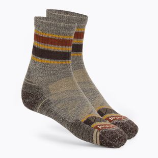 Men's socks Smartwool Performance Hike Light Cushion Striped Mid Crew taupe/natural marl