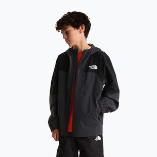 Children's rain jacket The North Face Teen Hike Packable Shell tnf black/asphalt grey