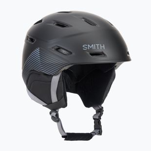 Smith Mission matte black stripes ski helmet