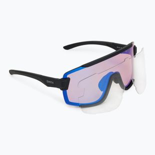 Smith Wildcat matte black/chromapop low light rose blue mirror/clear sunglasses