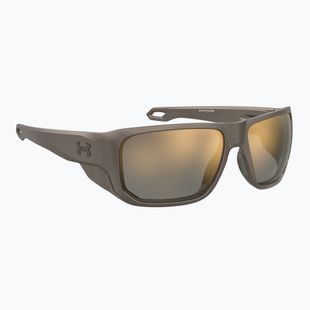 Men's Under Armour Attack MD S3 brwn metlzed/gold mirror oleophobic sunglasses
