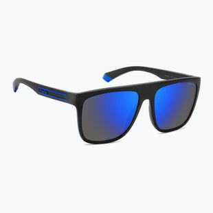 Polaroid PLD 2162/S matte black blue/blue mirror polarised men's sunglasses