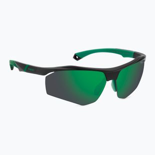 Polaroid PLD 7055/S matte black green/green mirror polarized hc men's sunglasses