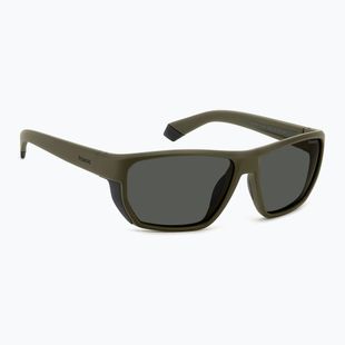 Polaroid PLD 7057/S matte green/grey polarised men's sunglasses