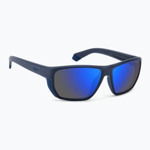 Polaroid PLD 7057/S matte blue/blue mirror polarised men's sunglasses
