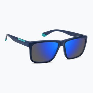 Polaroid PLD 2164/S matte blue/blue mirror polarised men's sunglasses