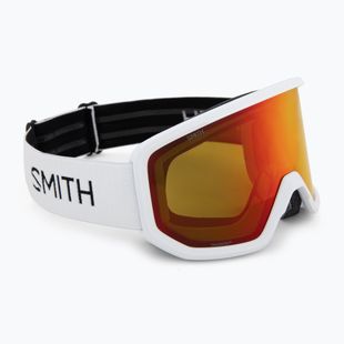 Ski goggles Smith Transfer white/red sol-x mirror