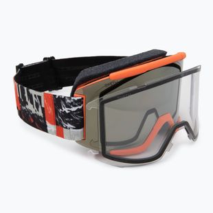 Ski goggles Smith Squad cinder chop up/chrp sun black gold mirror/clear