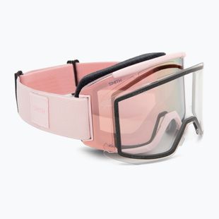 Ski goggles Smith Squad carnation/chrp everyday rose gold mirror/clear