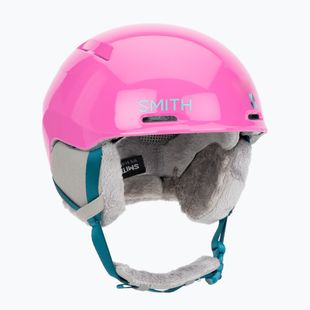 Children's ski helmet Smith Glide Jr Mips vivid pink hearts