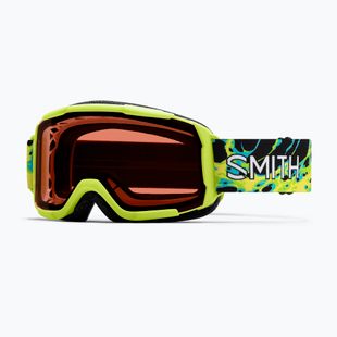 Children's ski goggles Smith Daredevil S3 electric lime slime/green solx mirror antifog