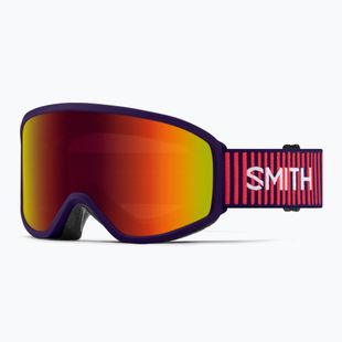 Children's ski goggles Smith Reason OTG S3 deep plum gradient/red solx mirror antifog