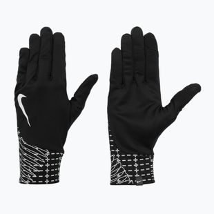 Men's running gloves Nike Pacer Lightweight RG Reflective black/silver